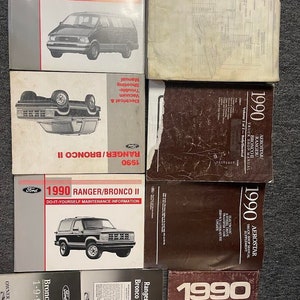 1990 Ford Ranger Aerostar Service Shop Repair Workshop Manual Set W Ewd +