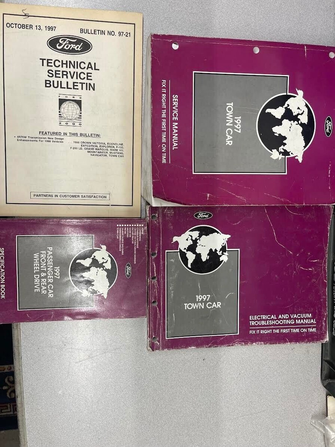 1997 Lincoln Town Car Service Shop Repair Manual Set W Ewd Etsy