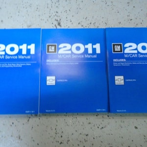 2011 Chevrolet Chevy Caprice Police Vehicle Repair Service Shop Manual Set NEW