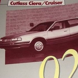 1992 GM Oldsmobile Olds Cutlass Ciera & Cruiser Service Repair Manual OEM WORN
