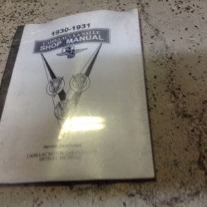1930 1931 CADILLAC LASALLE Repair Shop Workshop Service Manual NEW