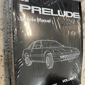 Honda Prelude Service Manual - Etsy