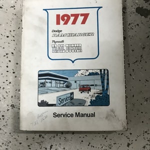 1977 Dodge RAMCHARGER Truck 100 400 Trail Duster Service Shop Repair Manual OEM