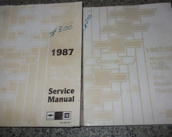 1987 Chevy Medium Truck Service Shop Reparaturbuch Handbuch 87 Set Factory X