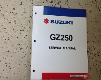 1999 2000 2001 2002 2003 2004 2005 2006 Suzuki GZ250 Service Repair Manual NEW