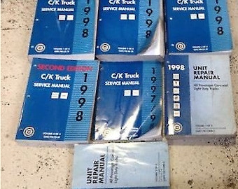 1998 Chevy Suburban Tahoe SilveradoSiera Truck Service Shop Reparatur Handbuch Set