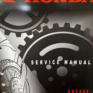 2004 2005 2006 2007 2008 Honda CFR50F Service Repair Shop Manual FACTORY OEM