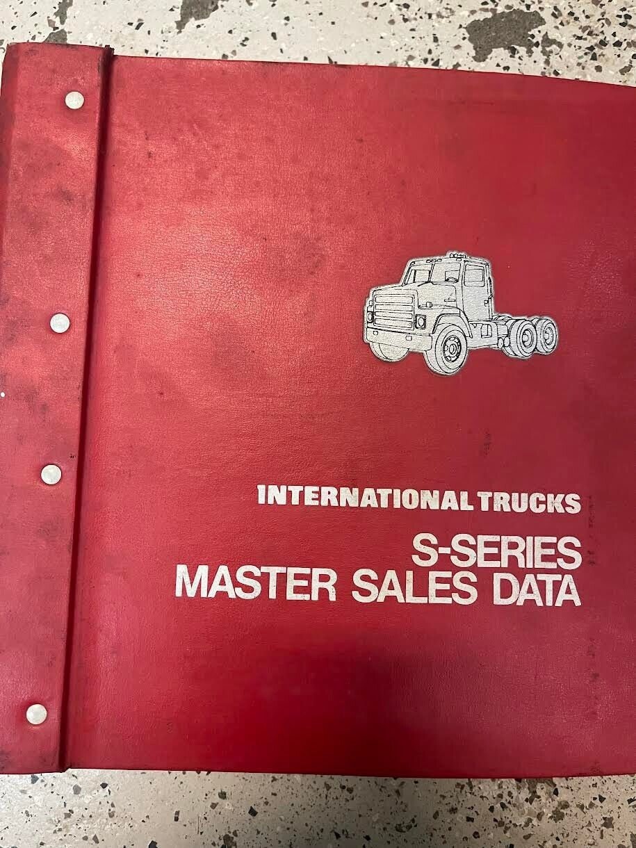 International Trucks S-series Master Sales Data Shop Manual CT-400