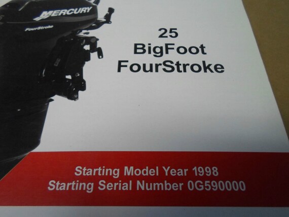 1998 Mercury 25 BigFoot Fourstroke Service Manual… - image 2
