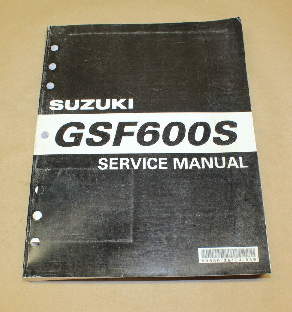 OEM manual 99500-36104-03E Y K1 K2 K3 K4 do livro de reparo do serviço de Suzuki GSF600S
