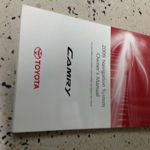 2009 Toyota Camry Navigation System Owners Owner's Manual Factory