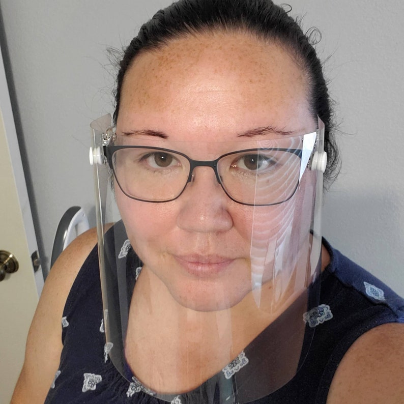 Clipon Face Shield for Glasses or Hats Easy Etsy