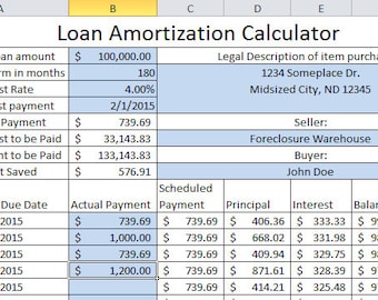 Updating Loan Amortization Calculator - up to 30-year