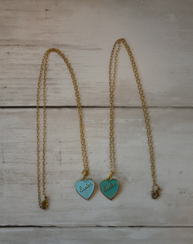 Sister Necklace I love my sister Rose Gold Necklace Blue Necklace Sister Jewelry Rose Gold Jewelry Family Jewelry Blue Jewelry