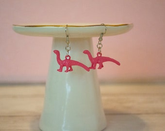 Dino Jewelry, Dinosaur Jewelry, Dino Earrings, Dinosaur Earrings, Brachiosaurus, Animal Jewelry, Animal Earrings, Fun Jewelry