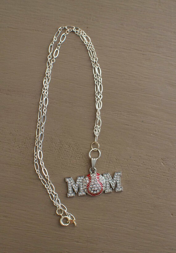 etsy baseball necklace