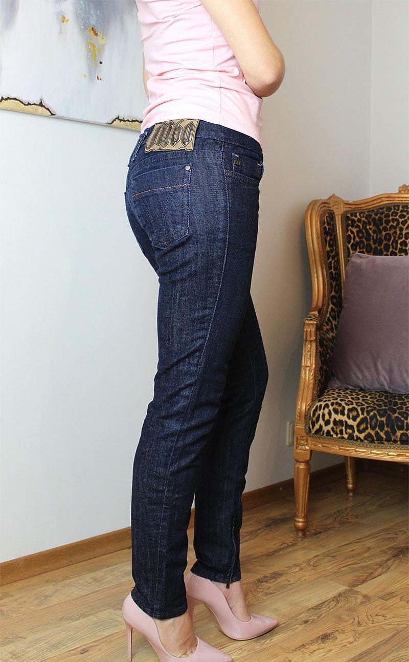 Vtg Miss Sixty Denim Indigo Dark Jeans 