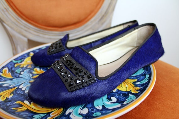 designer flat shoes black