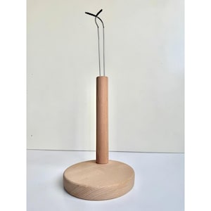 Wooden Doll Stand - Natural Beech Base Display Holder for Dolls