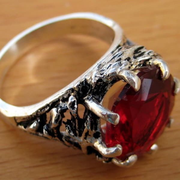 Ruby Crown of Thorns Ring