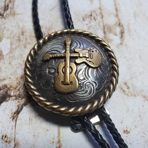 NEW for 2022 Two Guitars Bolo Tie