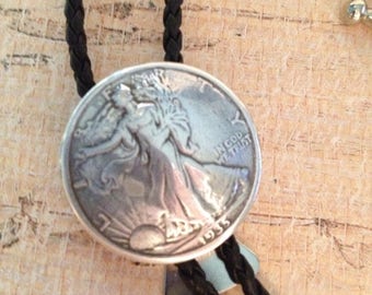 NEW!!!!  Half Dollar Standing Liberty Bolo Tie