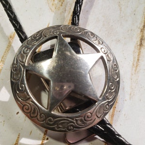 NEW for 23 Engraved Ranger Star Bolo Tie