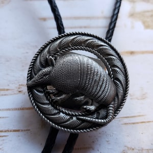 NEW for 2021 Armadillo Bolo Tie