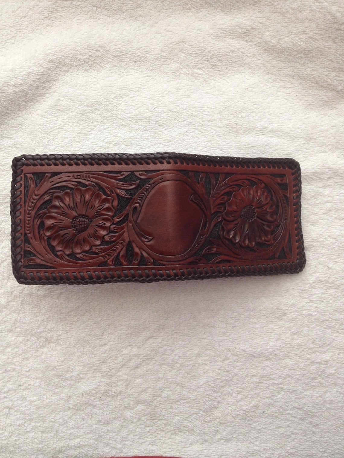 Hand Tooled Leather Wallet - Etsy