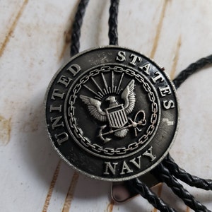 NEW for 2022 Larger Navy Bolo Tie