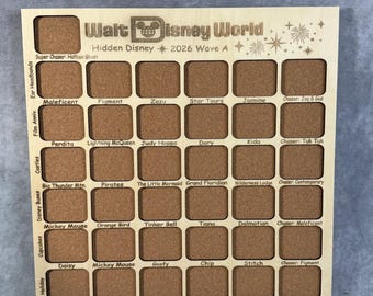 WDW Wave A 2026 Hidden Mickey Disney Pins Custom Pin Board - Fits Entire Set!