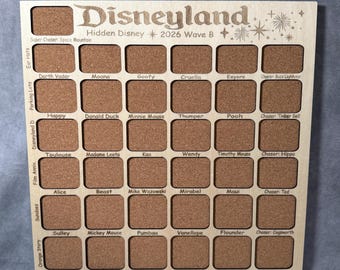 Disneyland Wave B 2026 Hidden Disney Pins Custom Pin Board - Fits Entire Set!