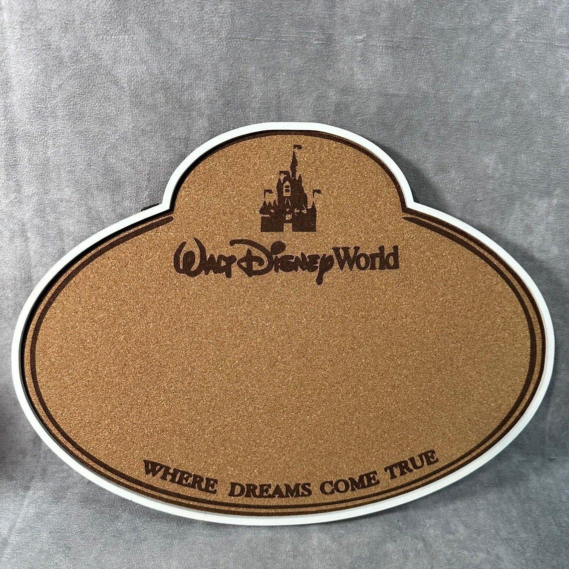 Custom Disney Pin Board - WDW Cast Member Nametag - Laser Engraved - Etsy