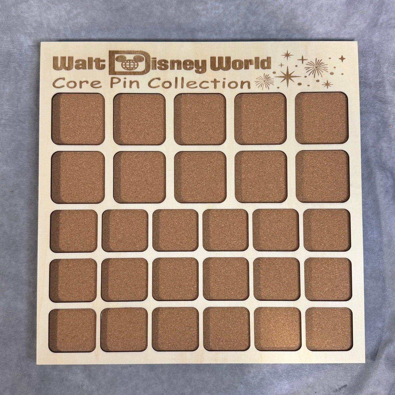 Custom Disney Pin Board - Disney Core Pin Collection - Holds 28 Pins - Etsy