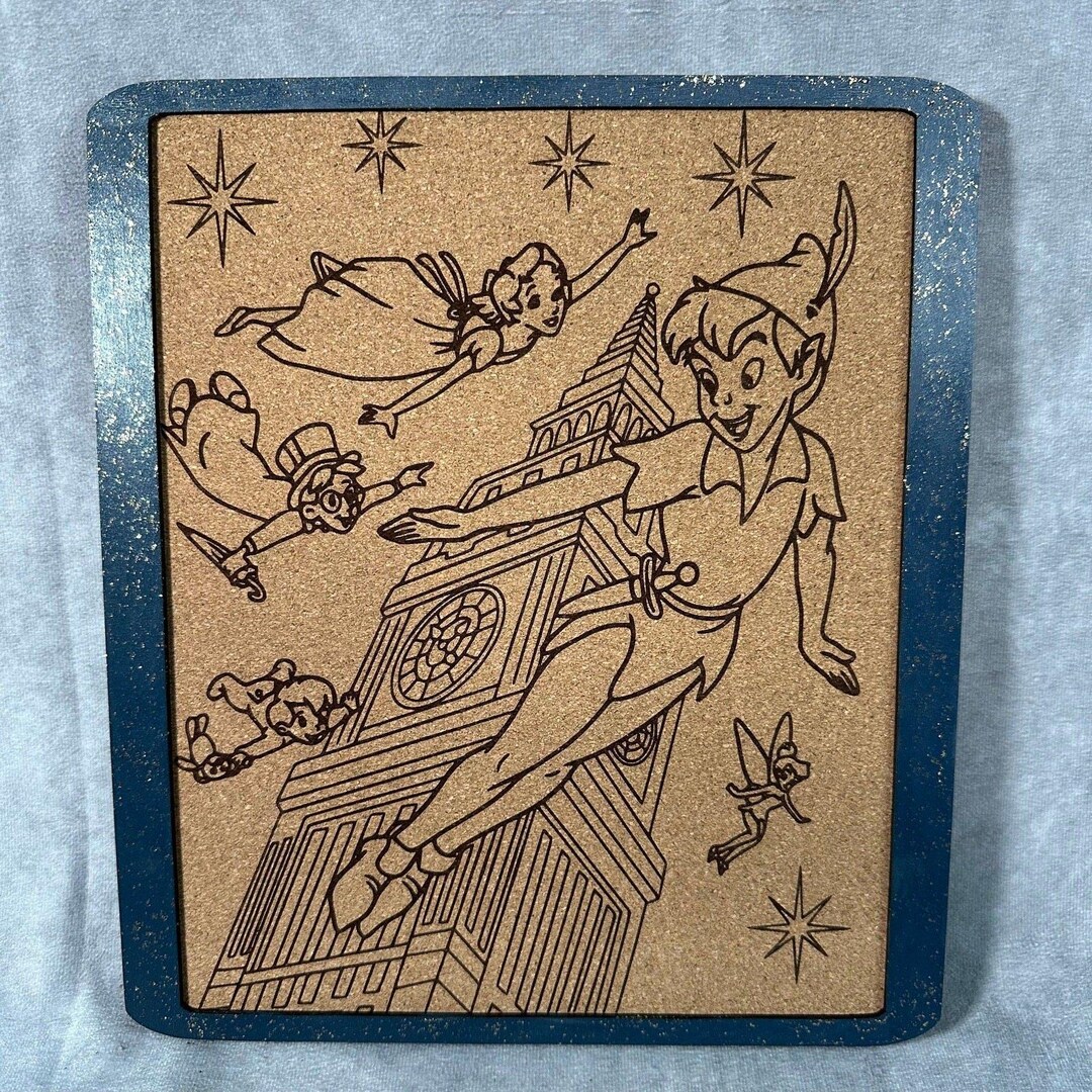 Custom Disney Pin Board - Peter Pan - Laser Engraved - Etsy