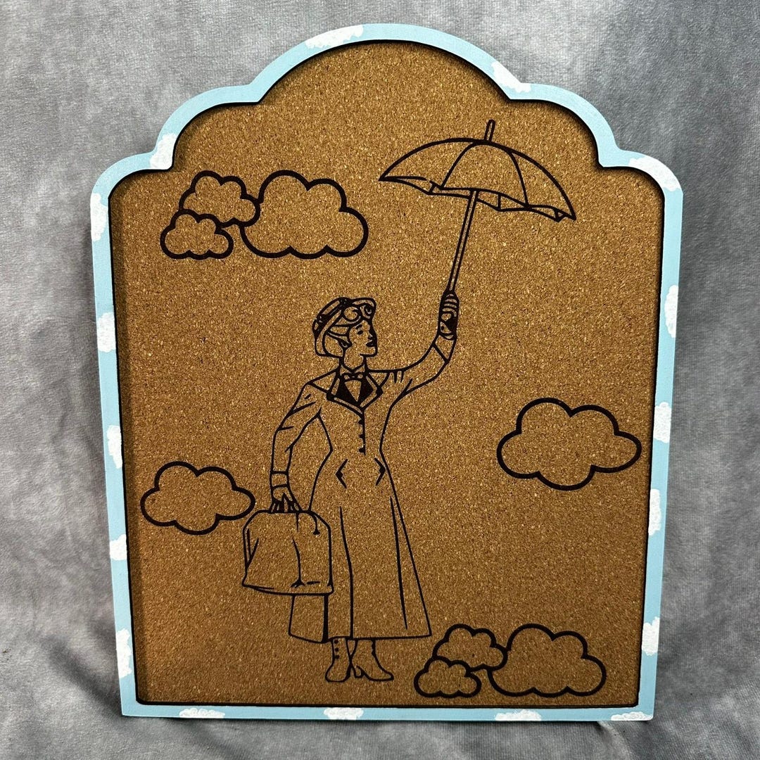 Custom Disney Pin Board - Mary Poppins - Laser Engraved - Etsy