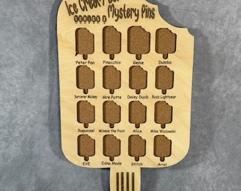 Custom Disney Pin Board - Ice Cream Bars Series 2 - Fits Entire Set!