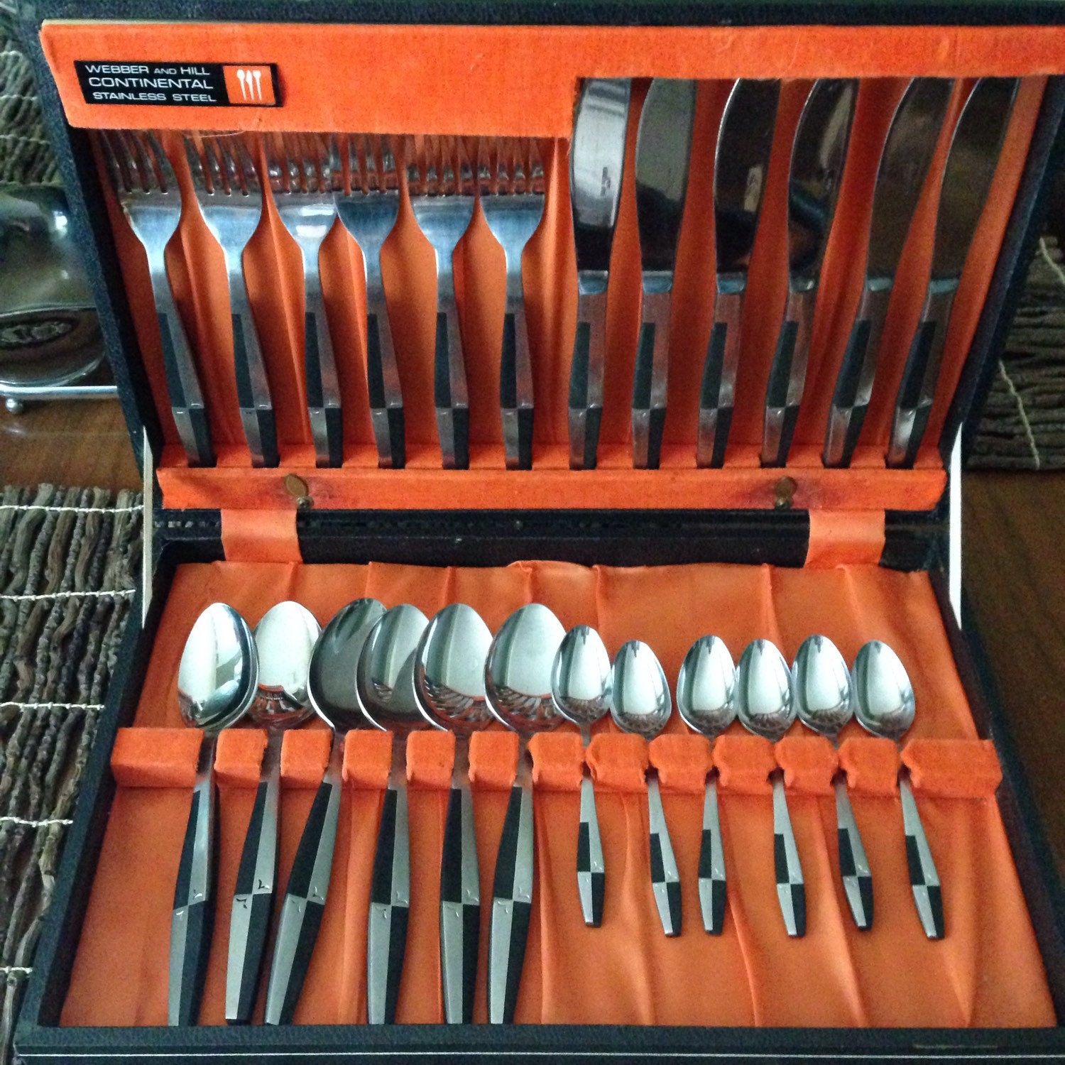 Vintage Mid Century ber Hill Continental Flatware Stainless Etsy