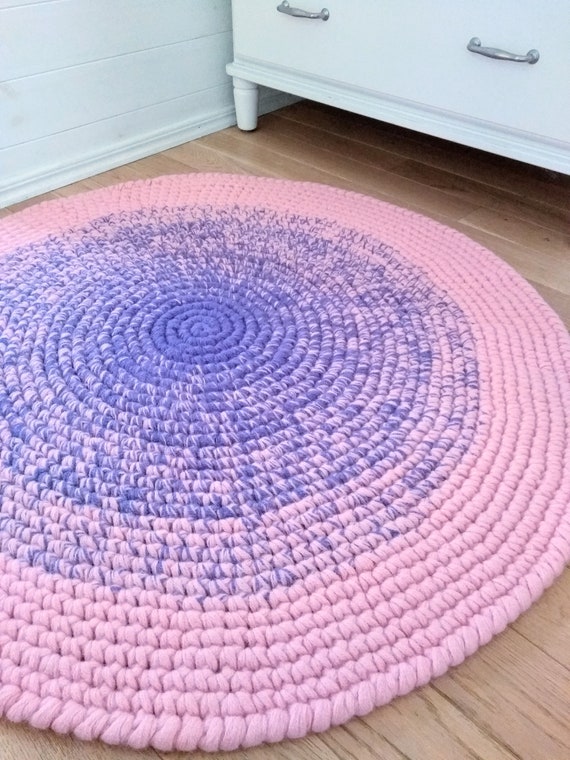 purple nursery rug