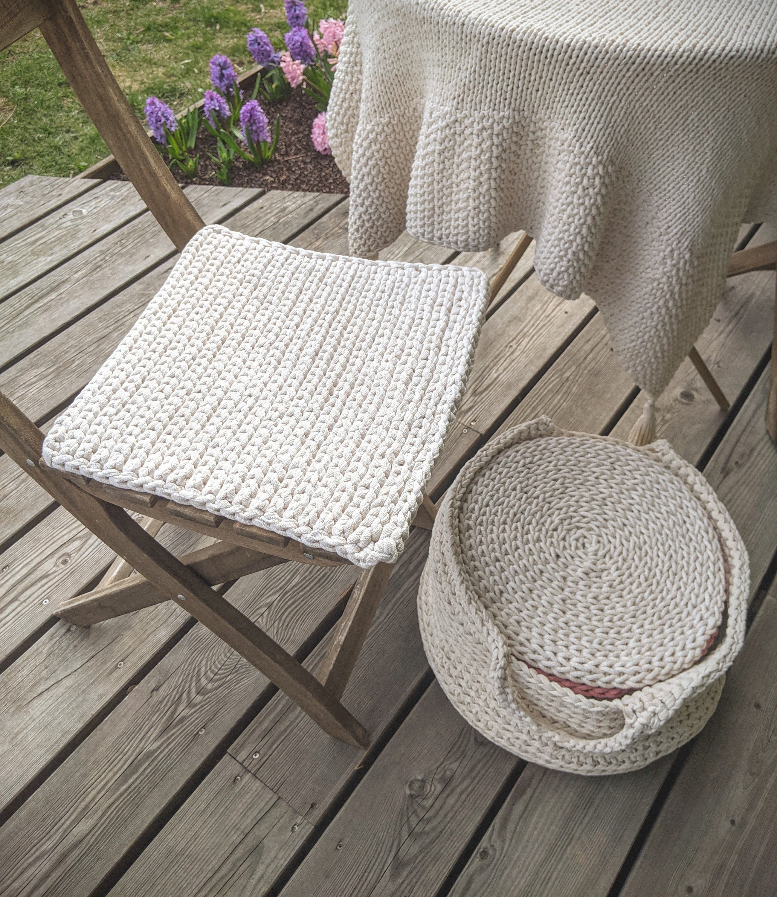 Chunky Crochet Chair Pads Pattern