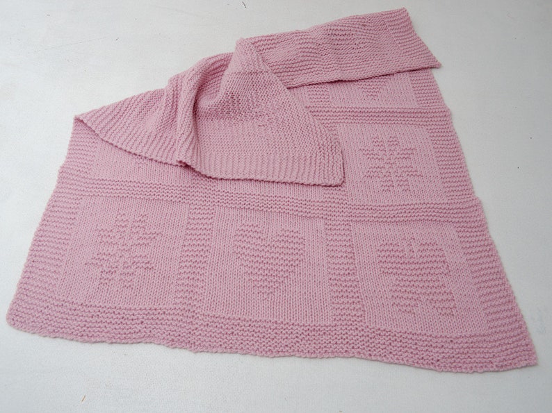 Butterfly heart star baby blanket Reversible blanket 100/% natural wool hanknit Pink Baby Blanket Knit merino wool alpaca