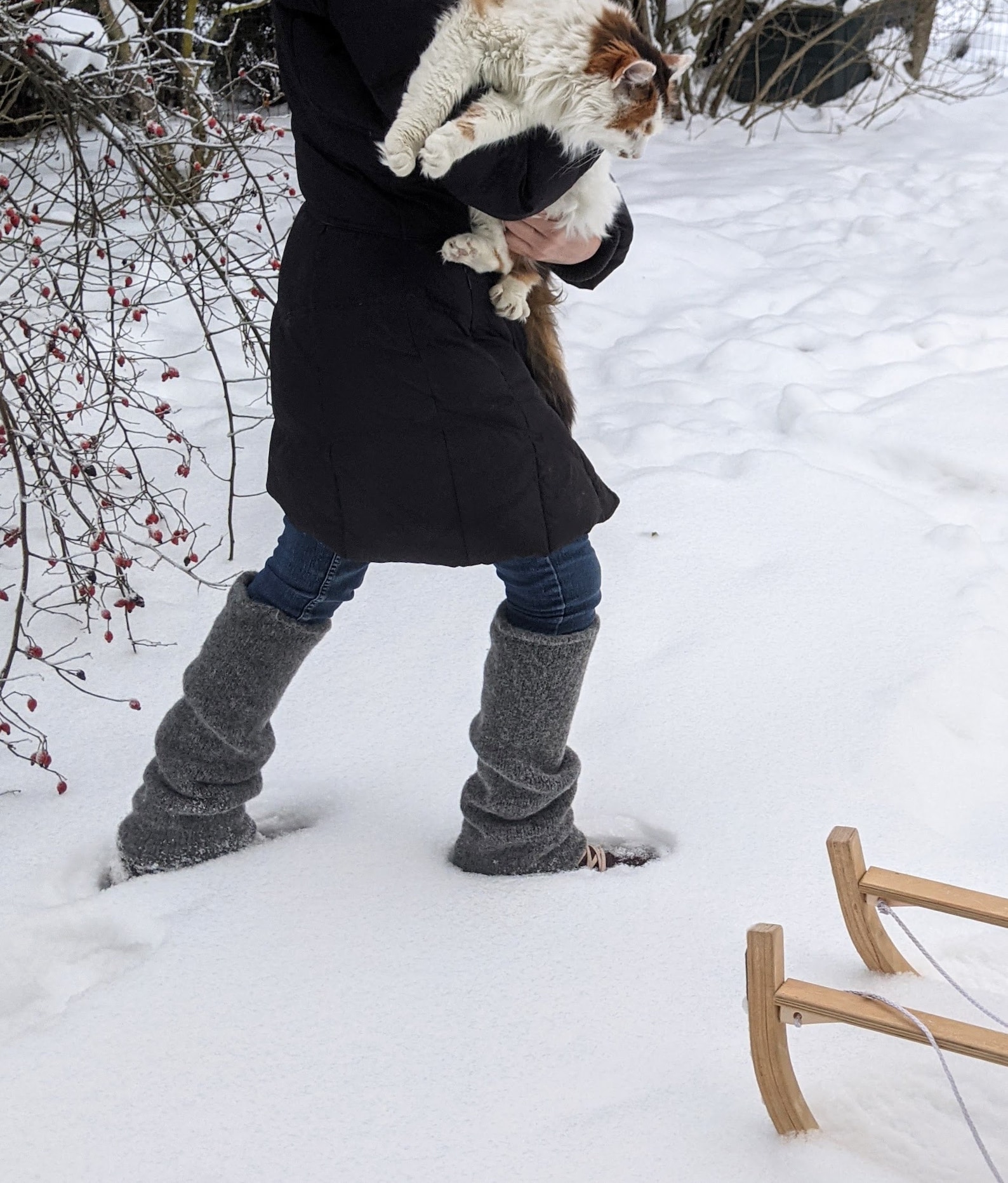 Felt Wool Leg Warmers Gray Knit Felt Knee Length Leg Warmers Etsy