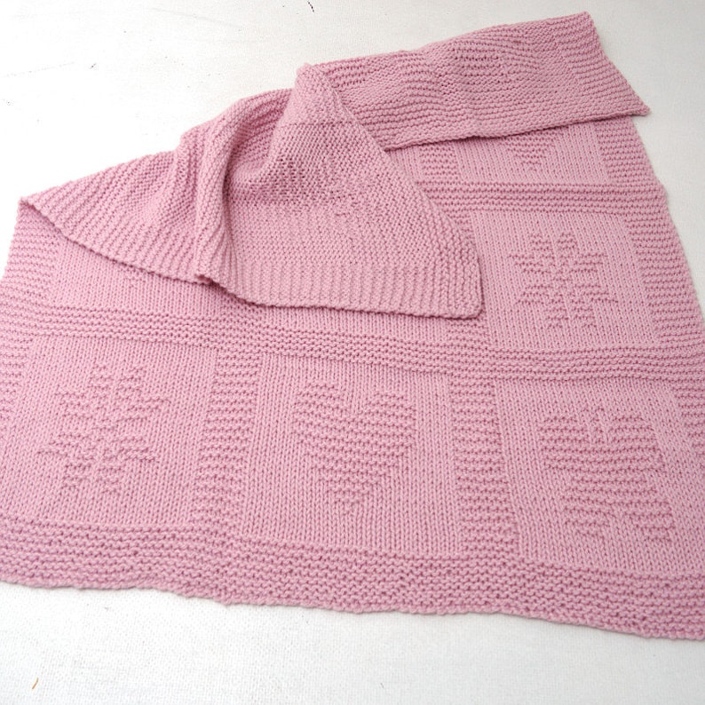 Butterfly heart star baby blanket Reversible blanket 100/% natural wool hanknit Pink Baby Blanket Knit merino wool alpaca