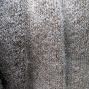 Beenwarmers van natuurlijke IJslandse wol Big Thick Warmest Gebreide, vilten beenwarmers van 100% biologische wol afbeelding 5
