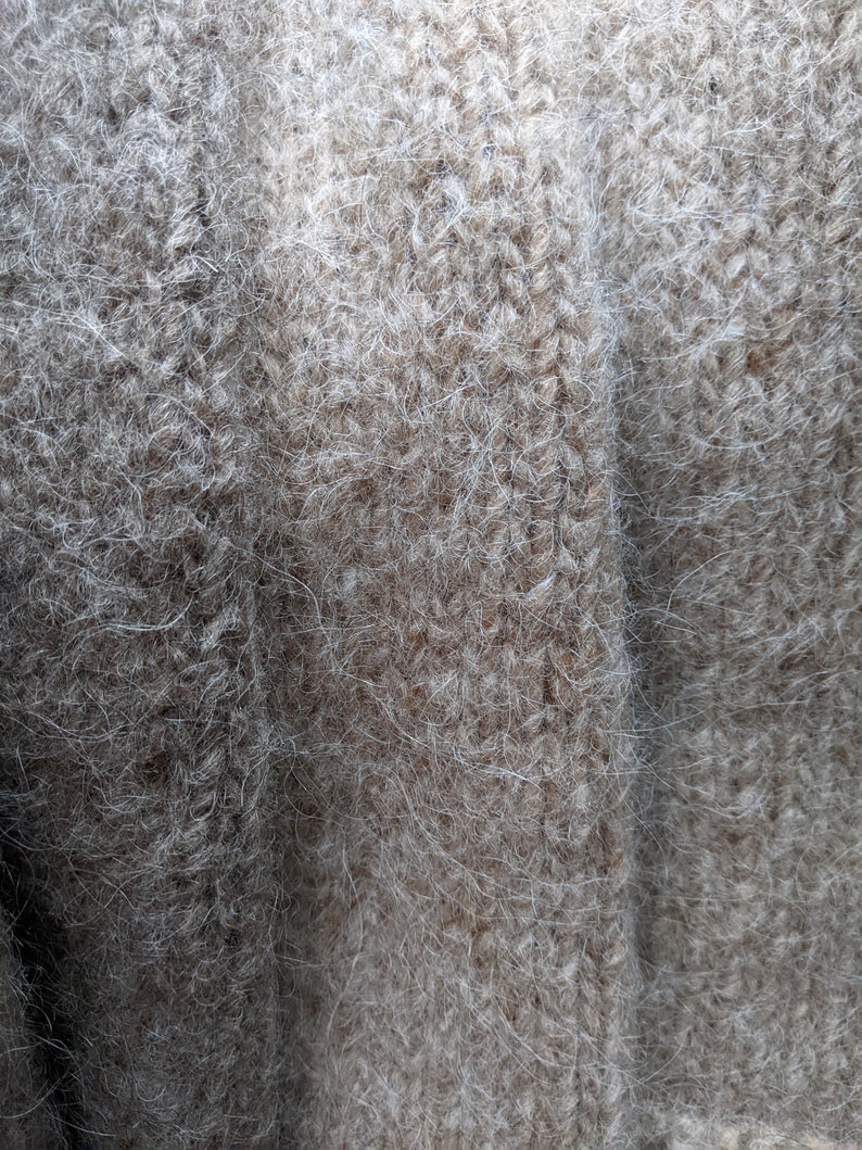 Jambières en laine islandaise naturelle Big Thick Warmest Jambières feutrées tricotées 100% laine biologique image 5