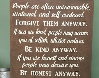 Mother teresa quote | Etsy