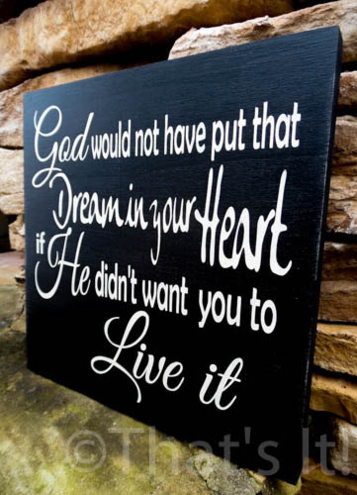 Inspirational Sign Hand Painted Wood Sign Motivational Etsy