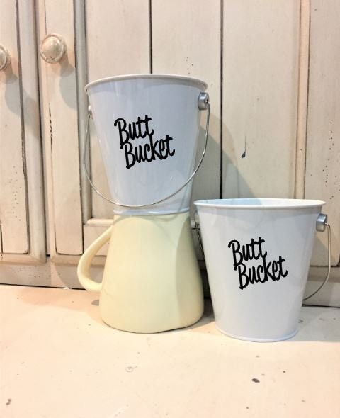 outdoor ashtray, 4 x 4, set of 2, metal bucket, metal ashtray, beach …