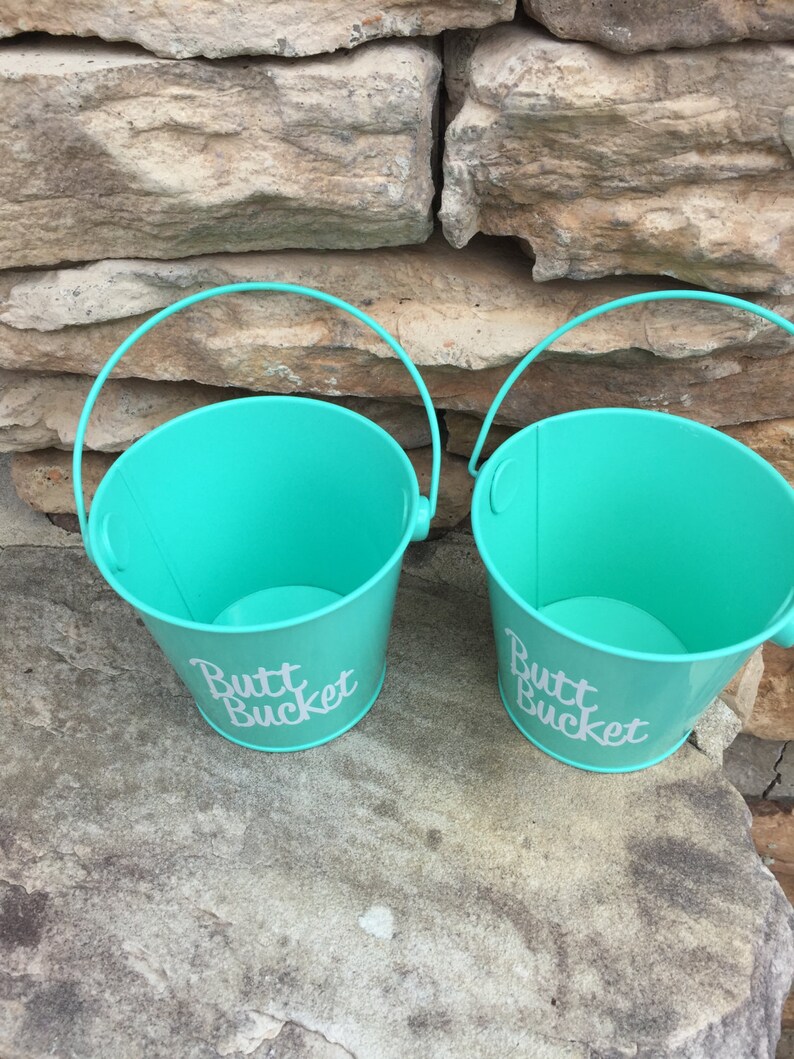 Outdoor ashtrays 4x 4 set of 2 ashtrays metal butt bucket Etsy