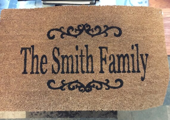 Custom Doormat Personalized Doormat Coir Doormat Etsy